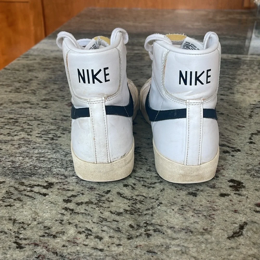 Nike White and Black Blazers